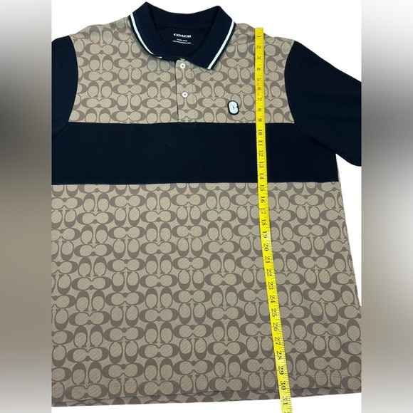 Coach Signature Khaki Black Short Sleeve Tee Shirt Size XLL Limited Edition. - Picture 5 of 15